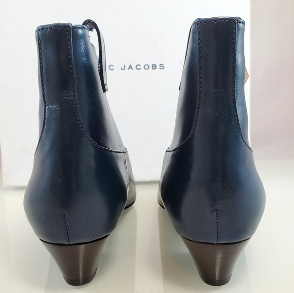 NWT $895 Marc Jacobs Stud Low Bootie Ankle Leather Boots Sz 37.5 - Picture 6 of 11